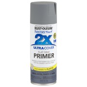 Rust-Oleum Gray, Flat Finish, 12 oz 249088